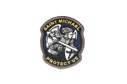 Saint Michael Modern Embroidered Patch - Full Color
