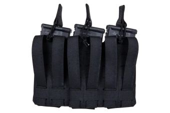 M-Tac Chargeur flexible pour 3 speedloaders Elite Laser Cut Black