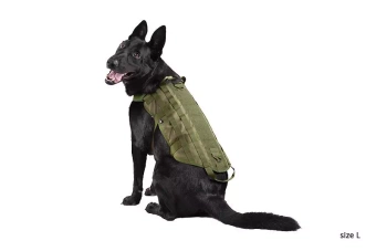 Gilet tactique pour chien - vert olive