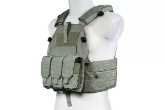 Gilet tactique type 94K Plate carrier M4 - Vert feuillage