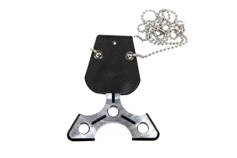 Collier/bague Shuriken - noir