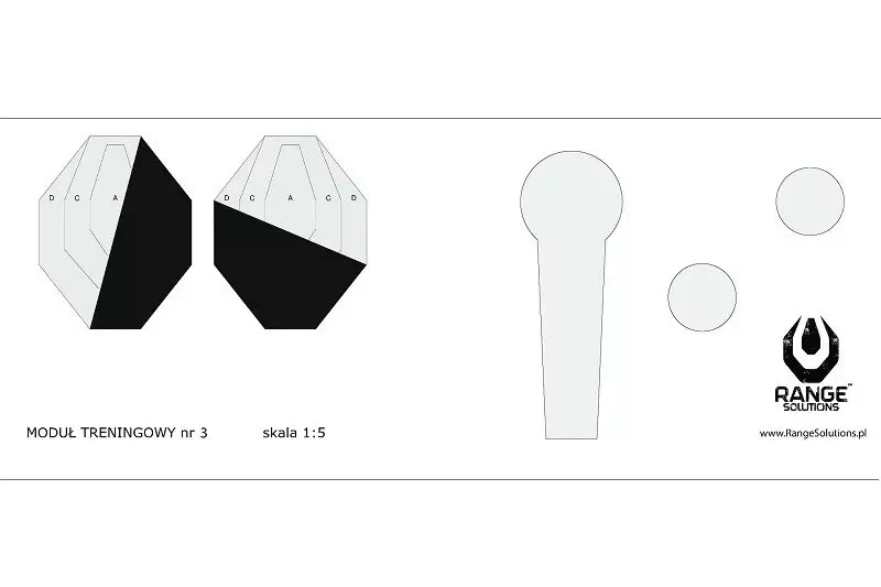 Tarcze Strzeleckie Drill-3 - 50 szt.