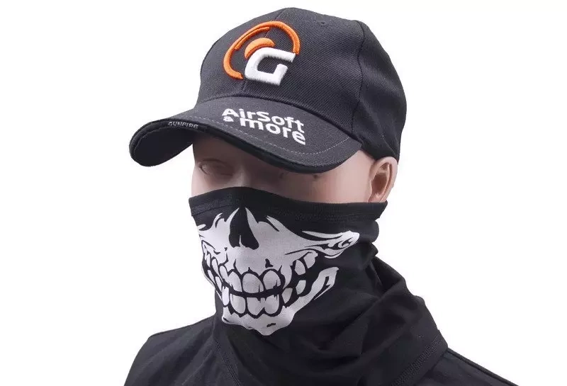 Termo mikina s potiskem na půl zipu - BLACK