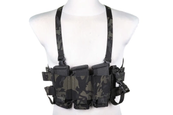 Minimalistyczna kamizelka typu Chest Rig Wosport VE-108 MC Black