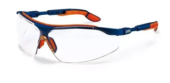 Lunettes I-vo - transparentes, montures bleu-orange