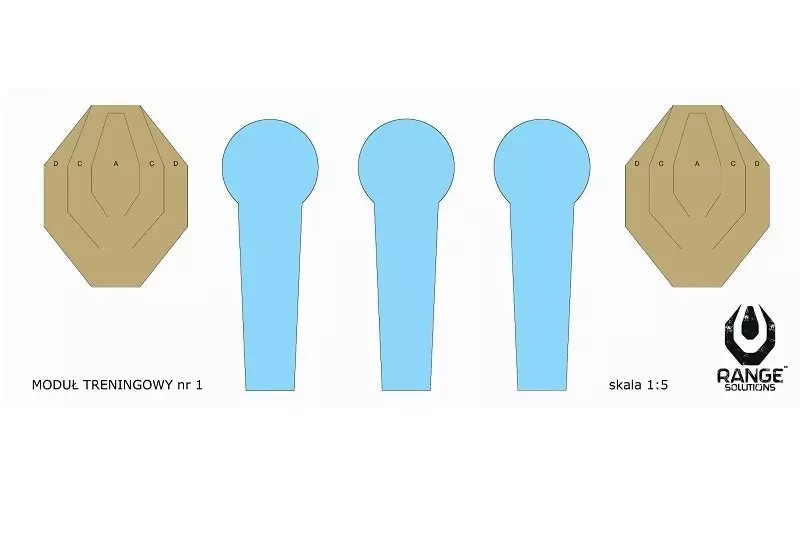 Cibles de tir Drill-1 - 50 pièces.