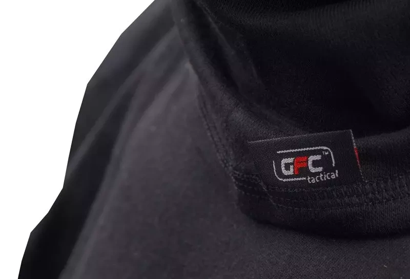 Sweat-shirt thermique imprimé à demi-fermeture éclair - NOIR