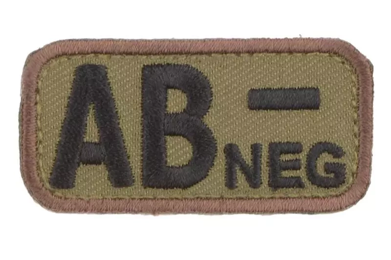 Naszywka BloodType : AB-NEG - forest