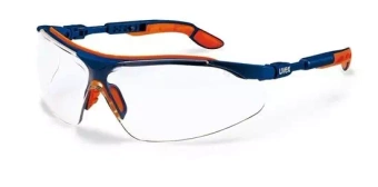 Lunettes I-vo - transparentes, montures bleu-orange