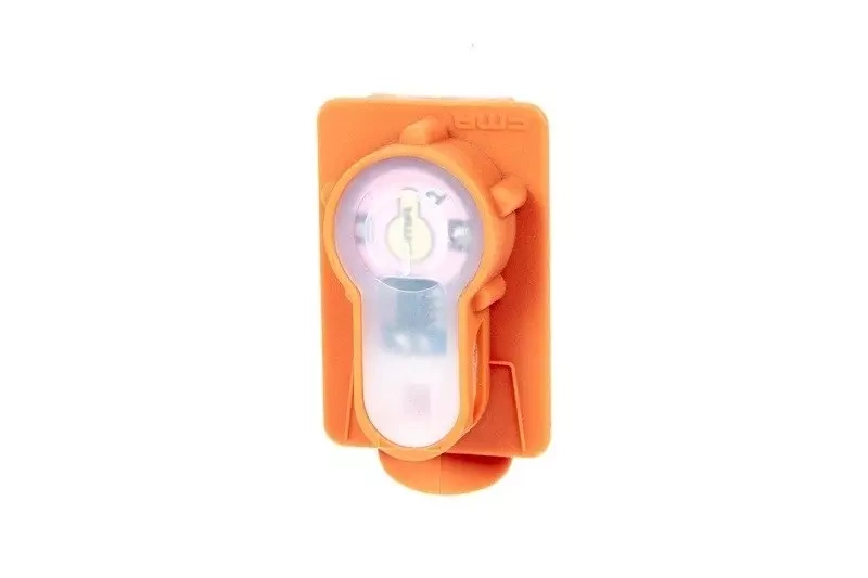 Lightbuck Card Button electronic marker - orange (pink light)