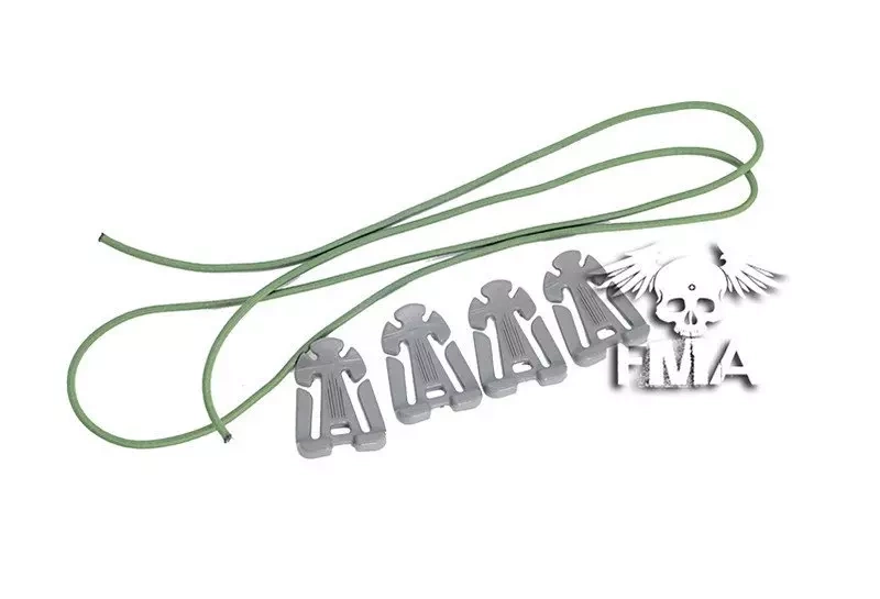 Set de pinces de fixation - vert feuillage