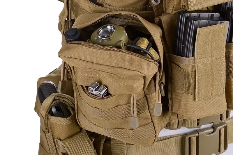 Cargo Pouch with Pocket - Tan