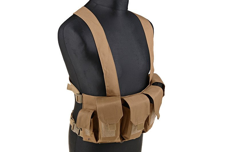 Gilet tactique type Chest rig - tan