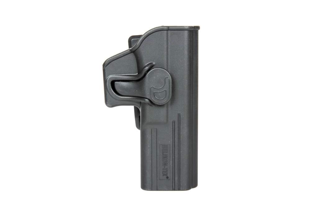 Release Button Holster with Belt Clip for Glock 17 Pistols - Black 