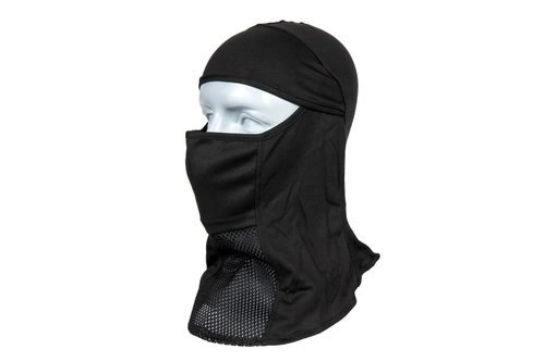 Cagoule légère avec protecteur facial - noir