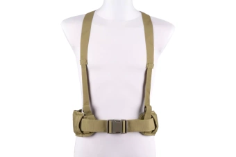 Belt with X type suspenders - olive