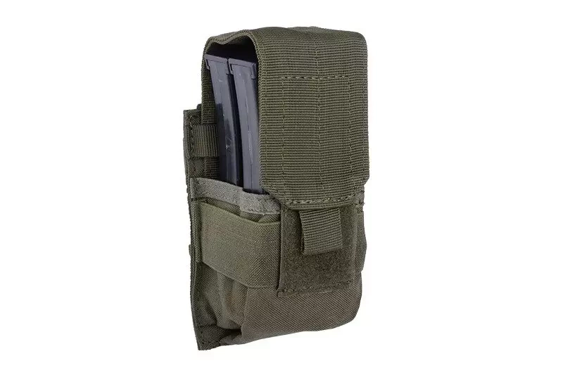 Pouzdro na 2 zásobníky typ M14/SR25/G36/M4 - olivově šedá barva     