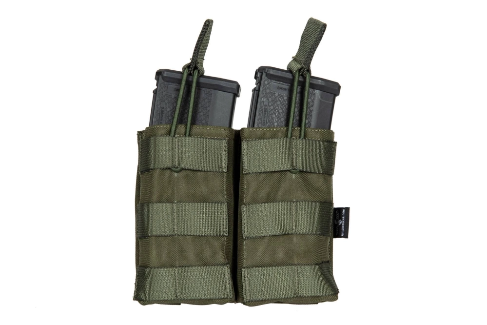 Pochette double MOLLE pour 2 chargeurs type M4/M16 - vert olive