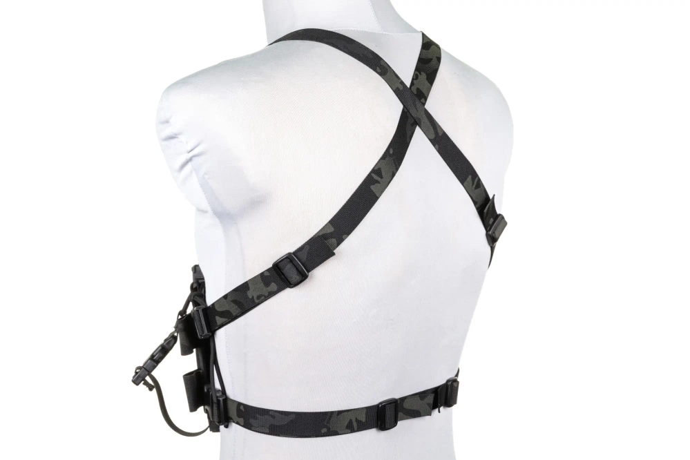 Minimalistyczna kamizelka typu Chest Rig Wosport VE-108 MC Black