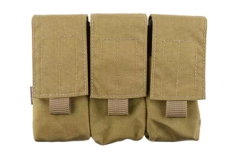 Trojité pouzdro LBT pro zásobníky M4/M16 - barva khaki