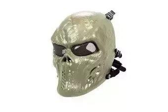 Masque de terreur squelette - Foliage Green