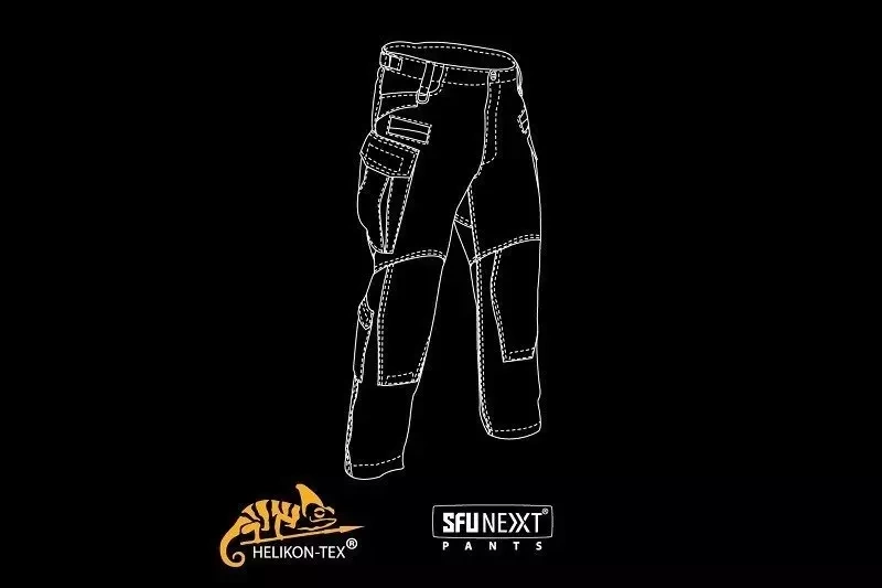 Spodnie SFU NEXT PolyCotton Twill - czarne