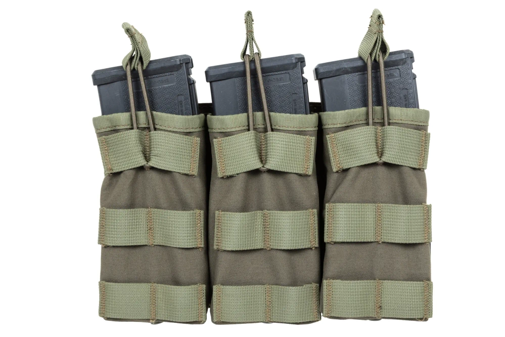Trojitý otevřený nabíječ pro zásobníky M4/M16 Specna Arms Tactical Olive