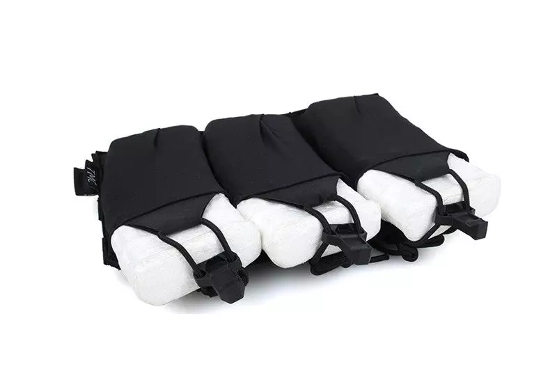 Lekka ładownica na 3 magazynki M4/M16 - czarny