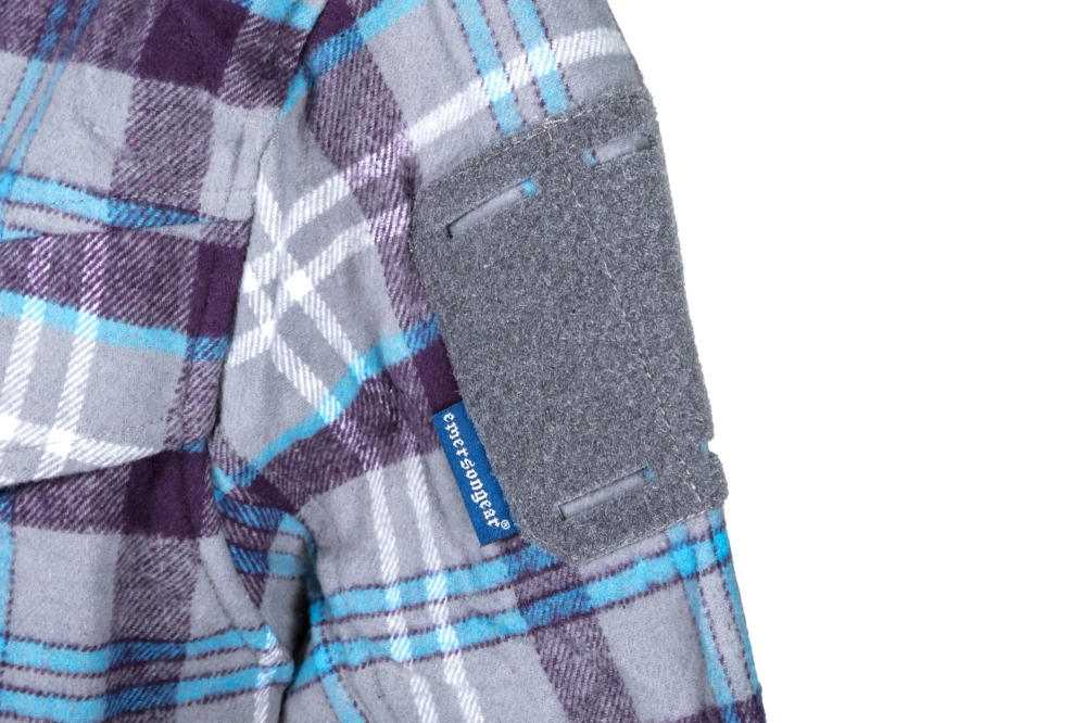 Koszula flanelowa Emerson Gear Blue Label Longicorn Szara