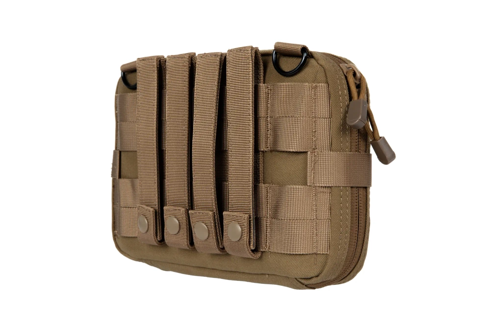 Large Administration Pouch with a Map Holder - Tan