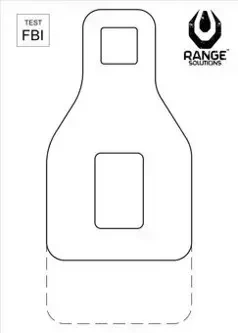 Test FBI Shooting Targets - 50 Pcs