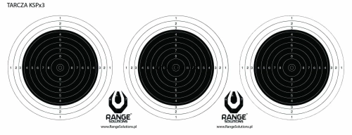 Střelecké terče Range Solution 3x KSP na jednom listu 500ks
