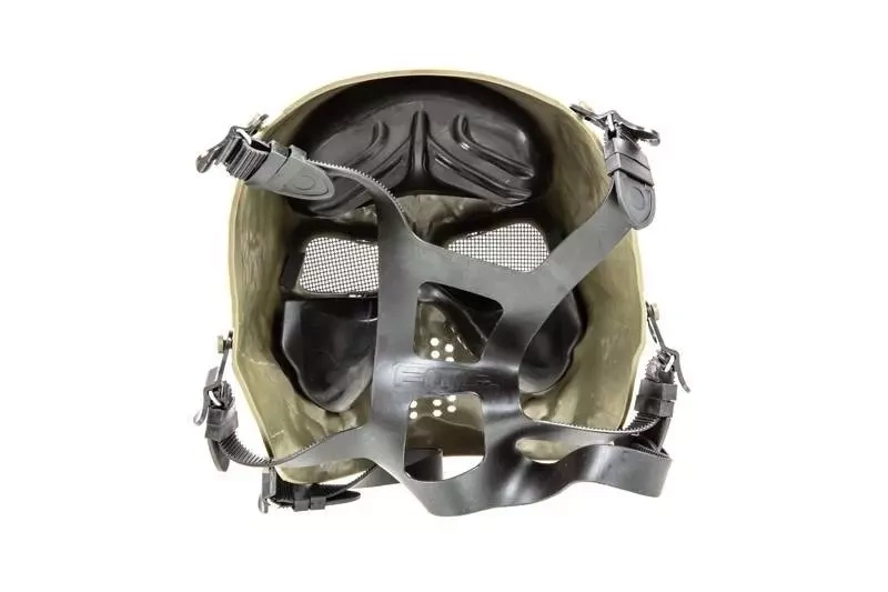 Masque de terreur squelette - Foliage Green