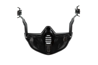 Demi-masque pour casqueet casque- noir