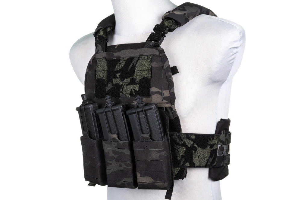 Kamizelka taktyczna typu Plate Carrier Wosport VE-75 MC Black
