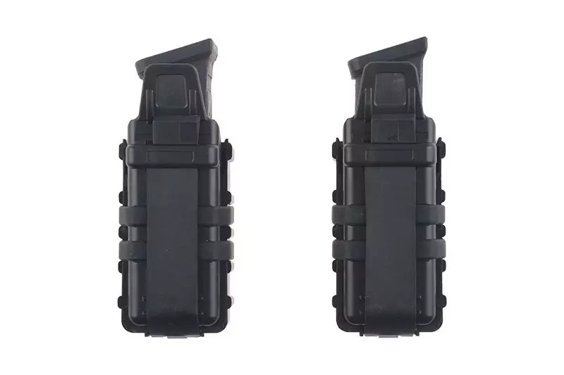 Jeu de 2 pochettes FAST (cross) pour chargeurs pistolet owe - noir 
