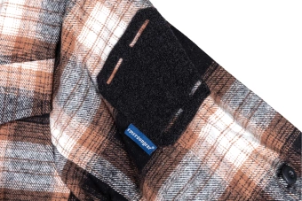 Emerson Gear Blue Label Longicorn flannel shirt Orange and grey