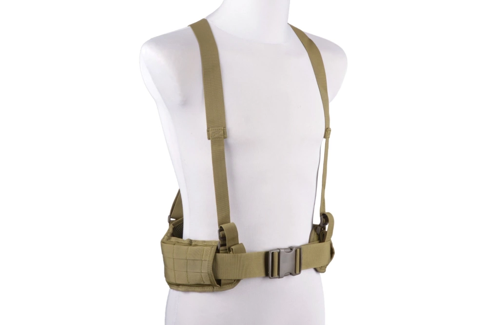 Belt with X type suspenders - olive