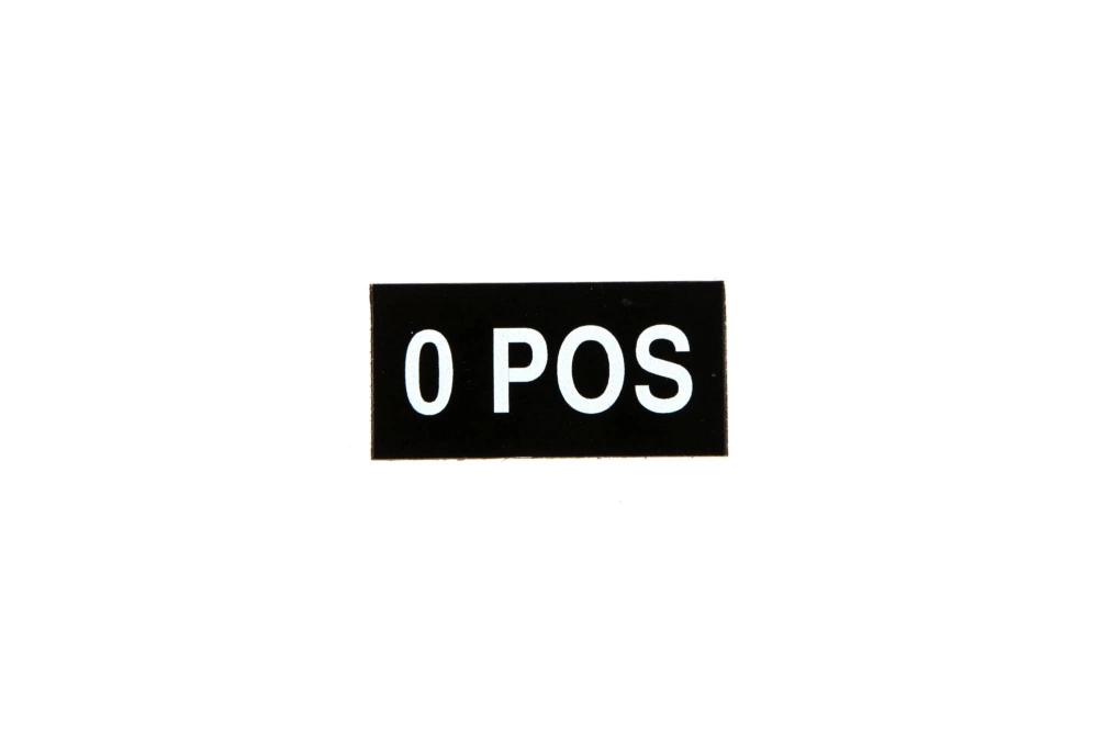 Patch - Groupe sanguin - 0 POS