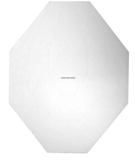 IPSC Range Solutions kartonnen schilden wit/bruin 50st