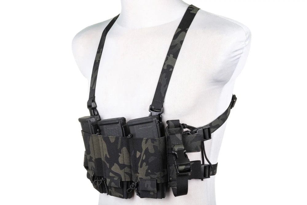 Minimalistyczna kamizelka typu Chest Rig Wosport VE-108 MC Black
