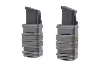 Jeu de 2 pochettes FAST (cross) pour chargeurs pistolet - vert feuillage