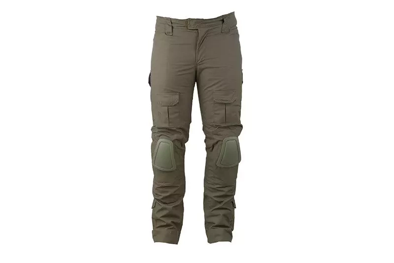 Kalhoty Combat Uniforma s chrániči kolen - olivová barva
