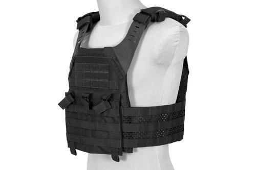 Spartan Plate Carrier Tactical Vest - Black