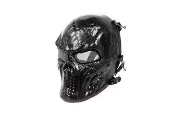 Masque de terreur squelette - noir