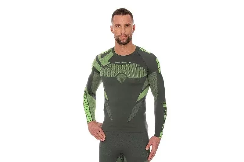 Bluza męska DRY - grafit/limonka