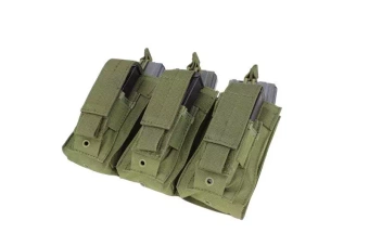 Pochette triple kangourou - olive drab