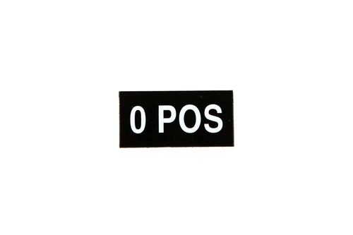 Patch - Groupe sanguin - 0 POS