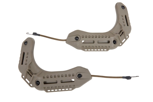 Zestaw szyn montażowych do hełmów Wosport typu MK Tan