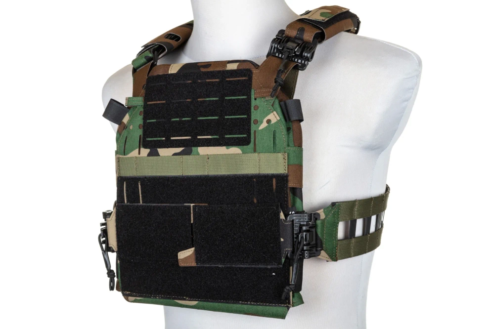 Kamizelka Taktyczna typu Plate Carrier Specna Arms Tactical QR III Woodland